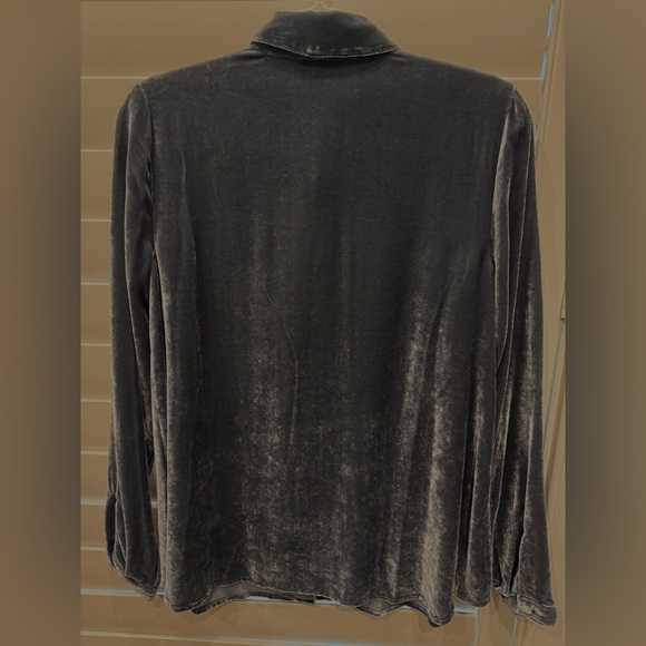 NWT J Jill Velvet Button Down Shirt - Picture 5 of 8